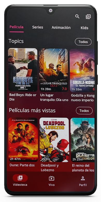 Una nueva plataforma para ver canales en vivo, peliculas y tus series favoritas